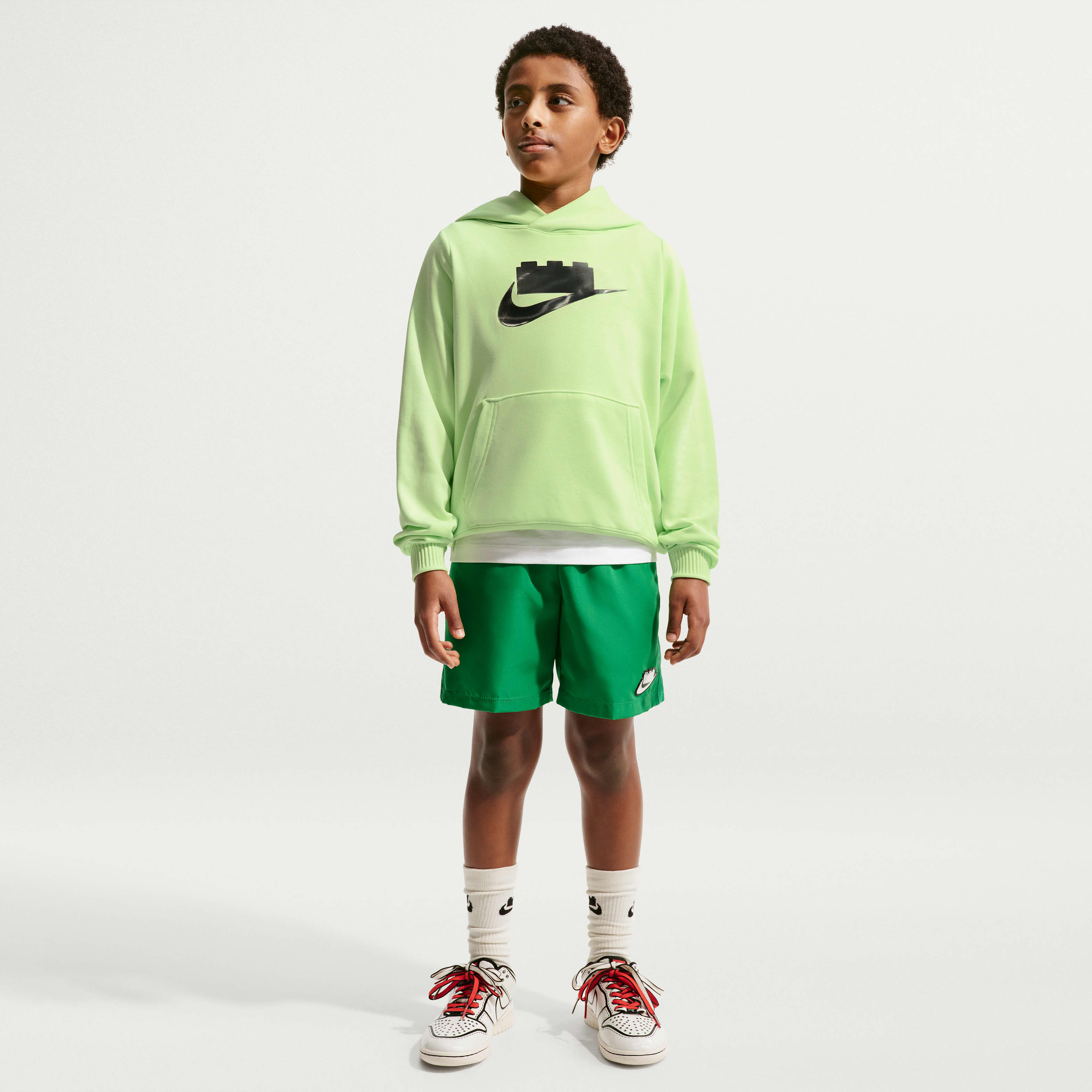 Nike x LEGO® Collection Big Kids' Oversized Pullover Hoodie | The